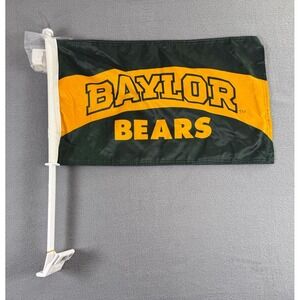 Baylor Bears 11"x17" Double Sided Car Flag with Wall Mount